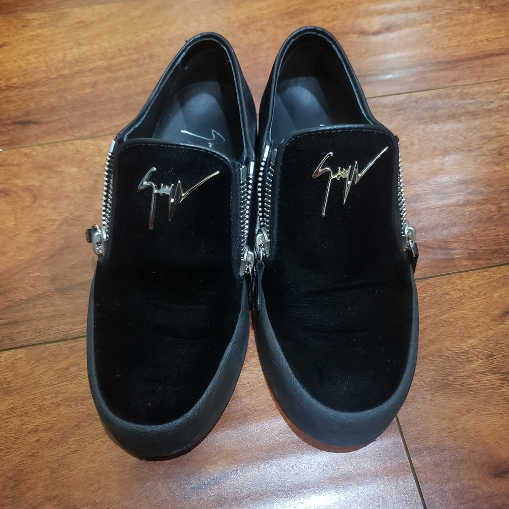 Giuseppe Zanotti Suede Slip-on Sneakers